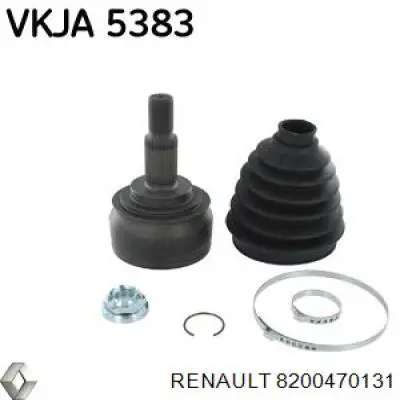 Привід передній лівий Renault (RVI) 8200470131 ціна, від 40.87 USD
