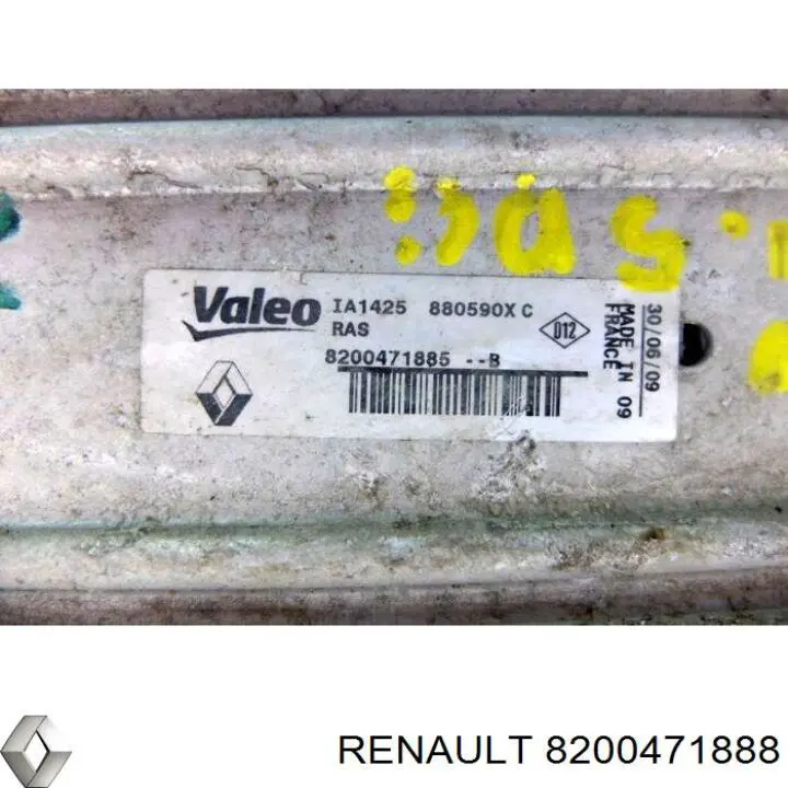 8200471888 Renault (RVI) радіатор интеркуллера