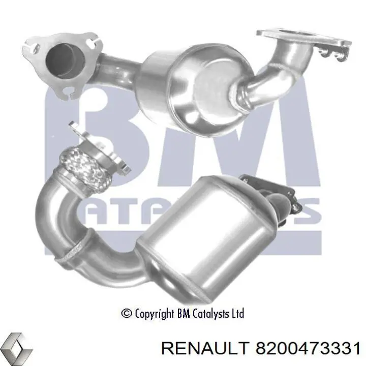 Купити 8200473331 Renault (RVI) Перетворювач відпрацьованих газів