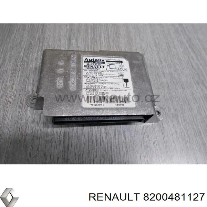 Модуль-процесор керування подушки безпеки Renault (RVI) 8200962386 ціна, від 4.26 USD
