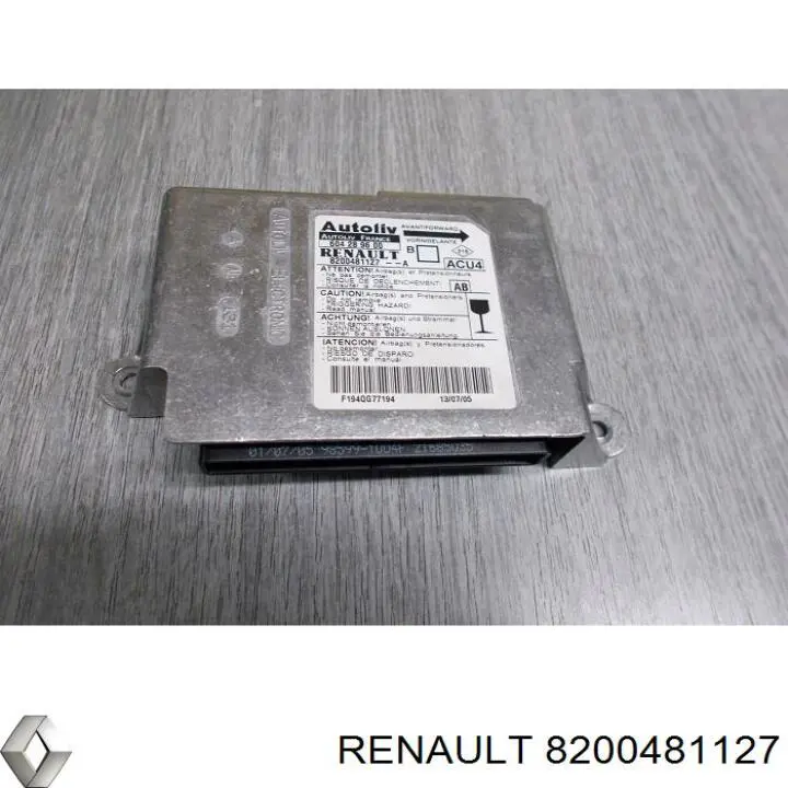 Модуль-процесор керування подушки безпеки 8200481127 Renault (RVI)