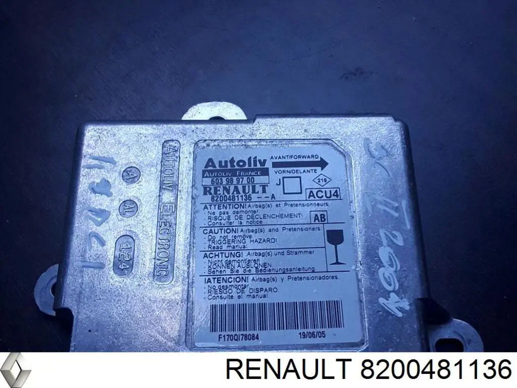  Renault (RVI) 8200481136 ціна, від 63.35 USD