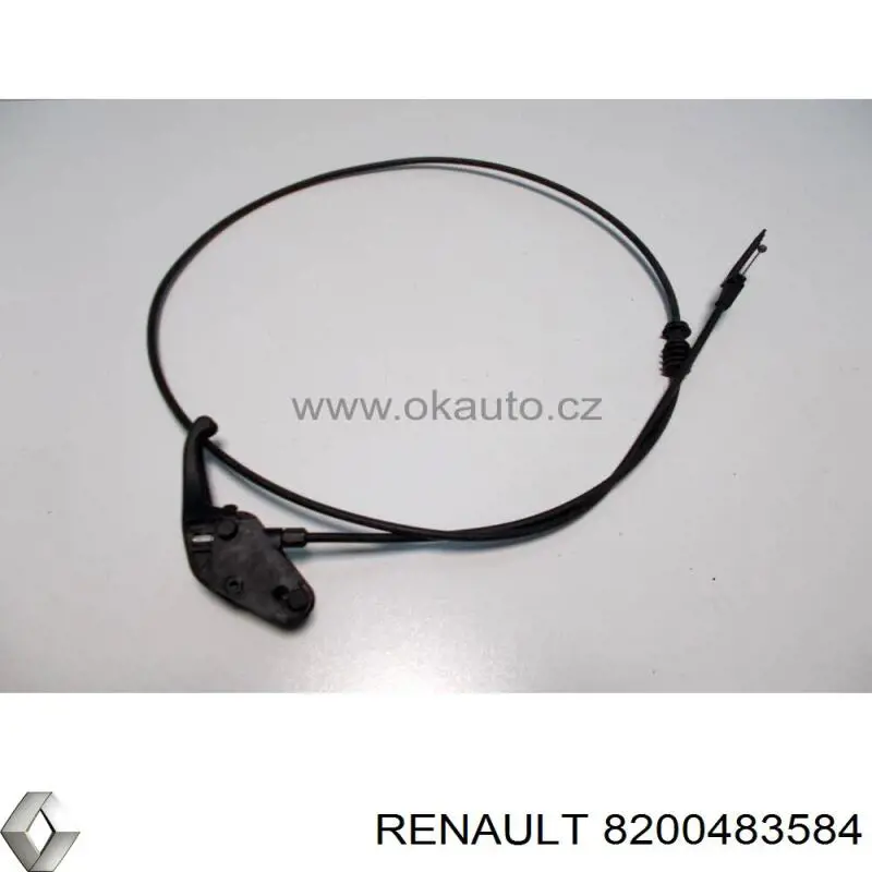 Трос відкриття капота 8200483584 Renault (RVI)