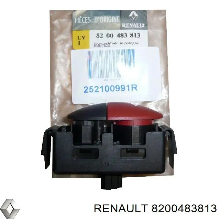 Купити 8200483813 Renault (RVI) Кнопка включення аварійного сигналу