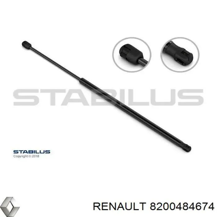 Амортизатор двері задньої Renault (RVI) 8200484674 ціна, від 9.61 USD