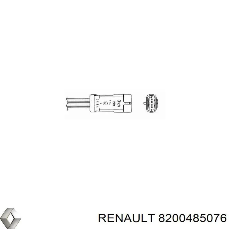 8200485076 Renault (RVI) лямбдазонд, датчик кисню до каталізатора