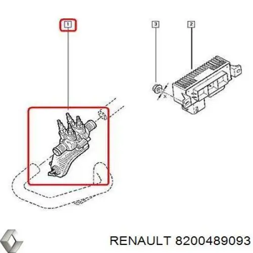 Купити 8200489093 Renault (RVI) Електропідігрівач охолоджуючої рідини