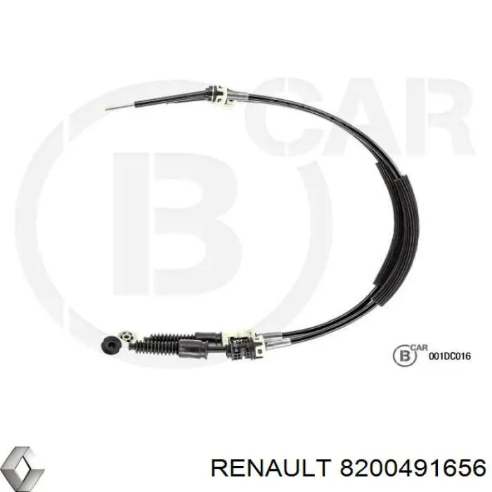 Трос перемикання передач, здвоєний Renault (RVI) 8200491656 ціна, від 62.10 USD