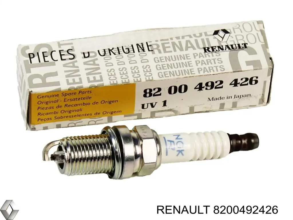 Свічки запалювання 8200492426 Renault (RVI)