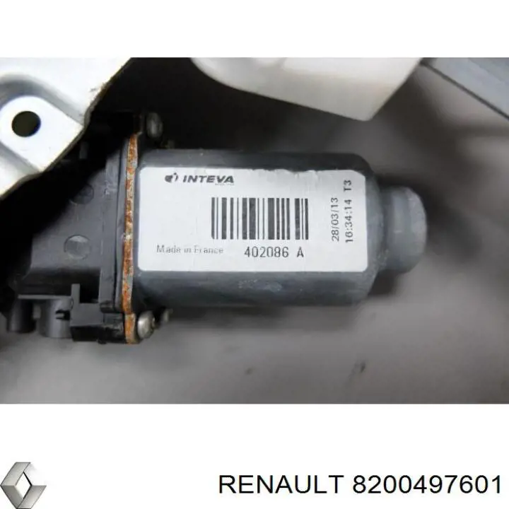 Механізм склопідіймача двері передньої, правої 8200497601 Renault (RVI)