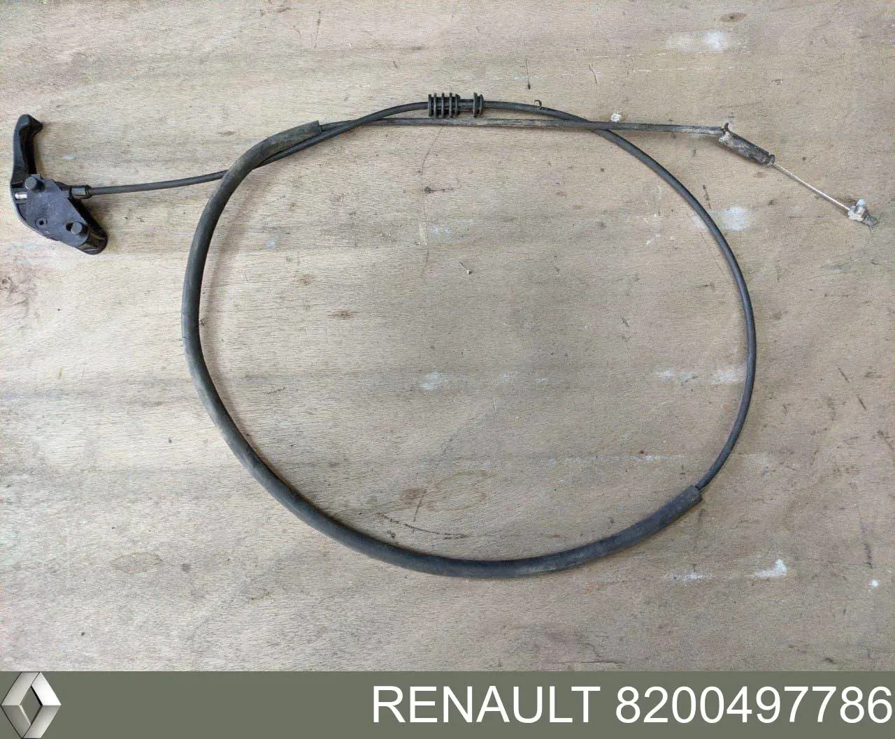 Купити 8200497786 Renault (RVI) Трос відкриття капота, задній