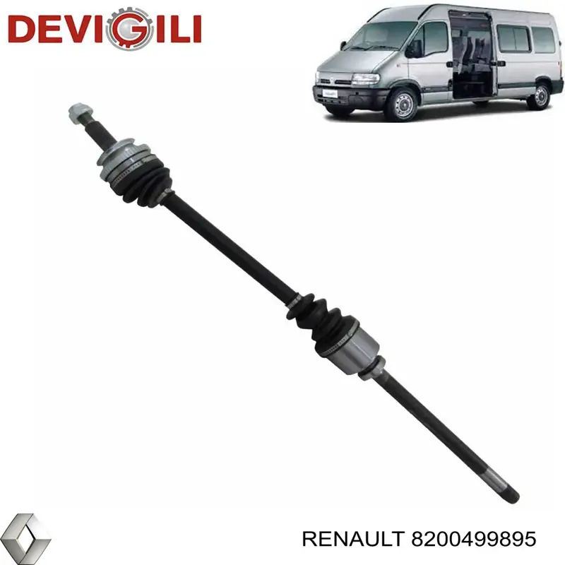 8200499895 Renault (RVI) піввісь (привід передня, права)