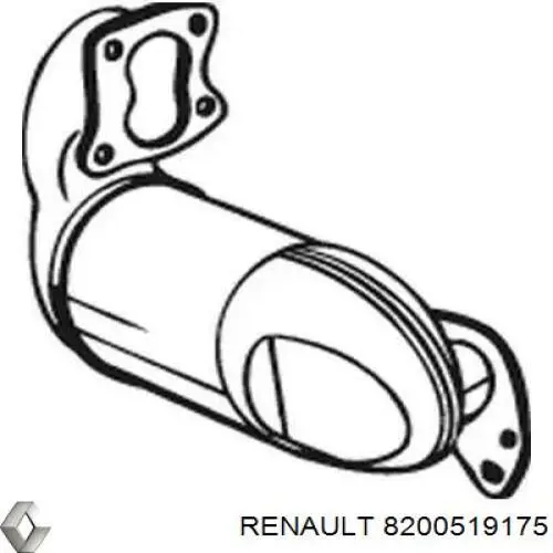 8200519175 Renault (RVI) конвертор-каталізатор (каталітичний нейтралізатор)