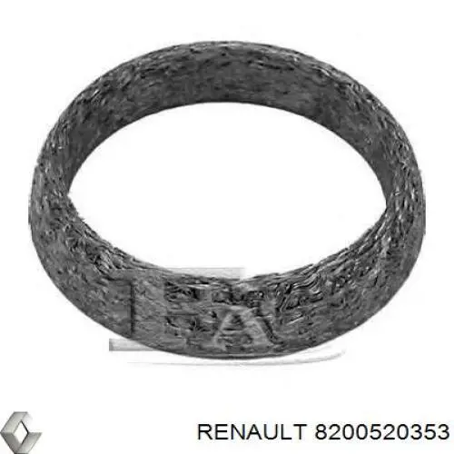 Кільце приймальні труби глушника ущільнювача Renault (RVI) 8200520353 ціна, від 3.24 USD