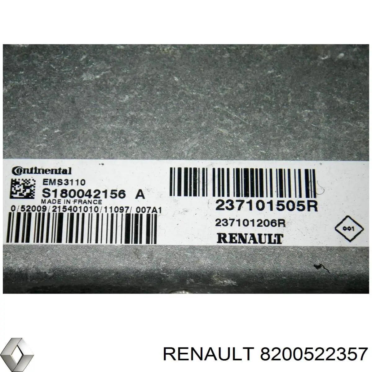 Електронний блок керування двигуном 8200522357 Renault (RVI)
