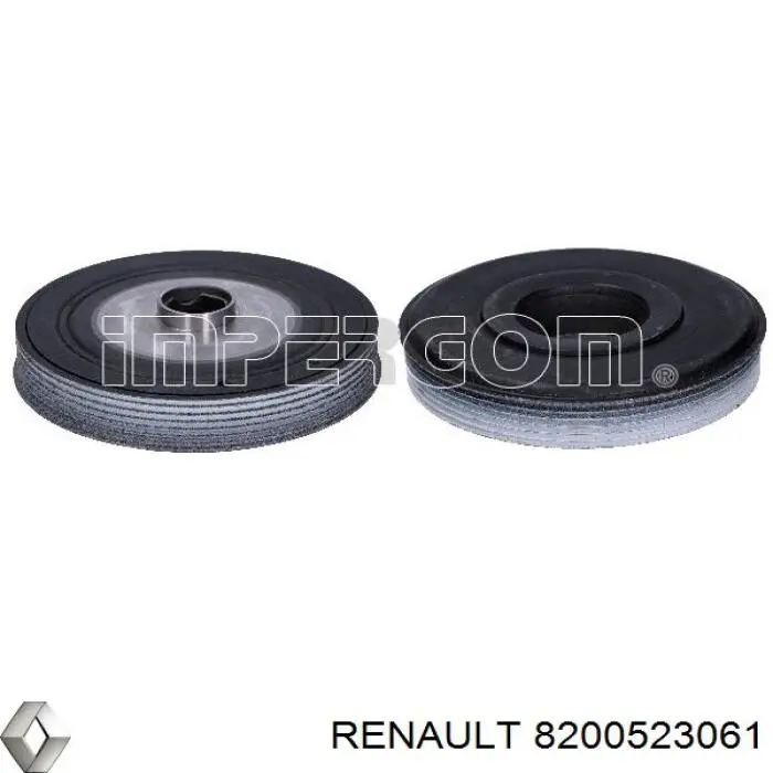 Шків колінвала (демпфер ) Renault (RVI) 8200523061 ціна, від 85.28 USD