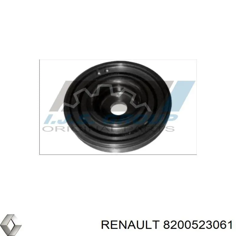 Купити 8200523061 Renault (RVI) Шків колінчастого вала