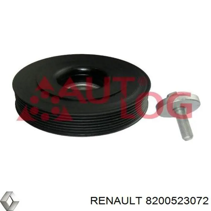 Купити 8200523072 Renault (RVI) Шків колінчастого вала