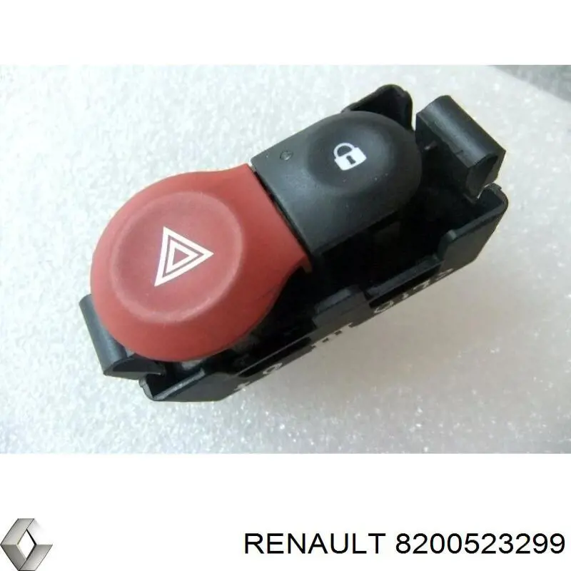 Купити 8200523299 Renault (RVI) Кнопка включення аварійного сигналу