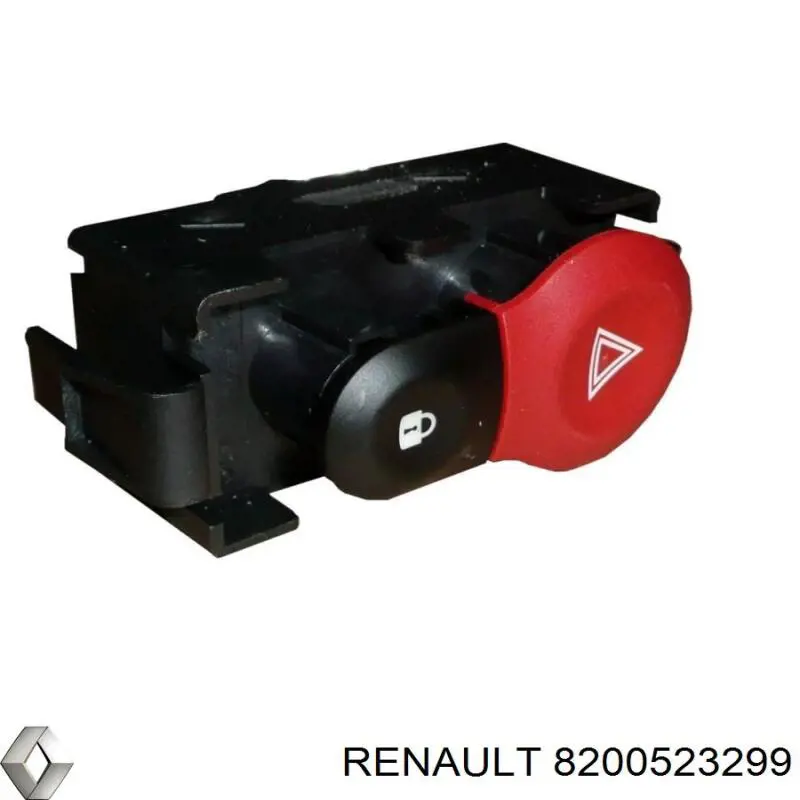 Кнопка включення аварійної сигналізації Renault (RVI) 8200523299 ціна, від 8.15 USD