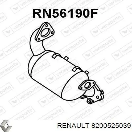 8200756674 Renault (RVI) фільтр системи відпрацьованих газів