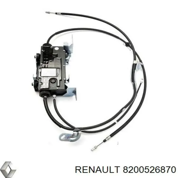 Трос ручного гальма задній, правий/лівий 8200526870 Renault (RVI)