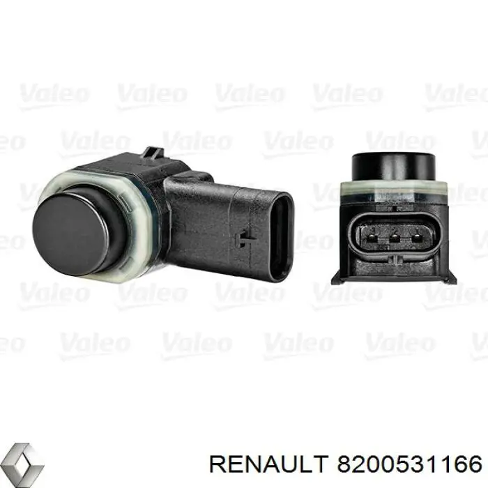 8200531166 Renault (RVI) датчик сигналізації паркування (парктронік, передній бічний)