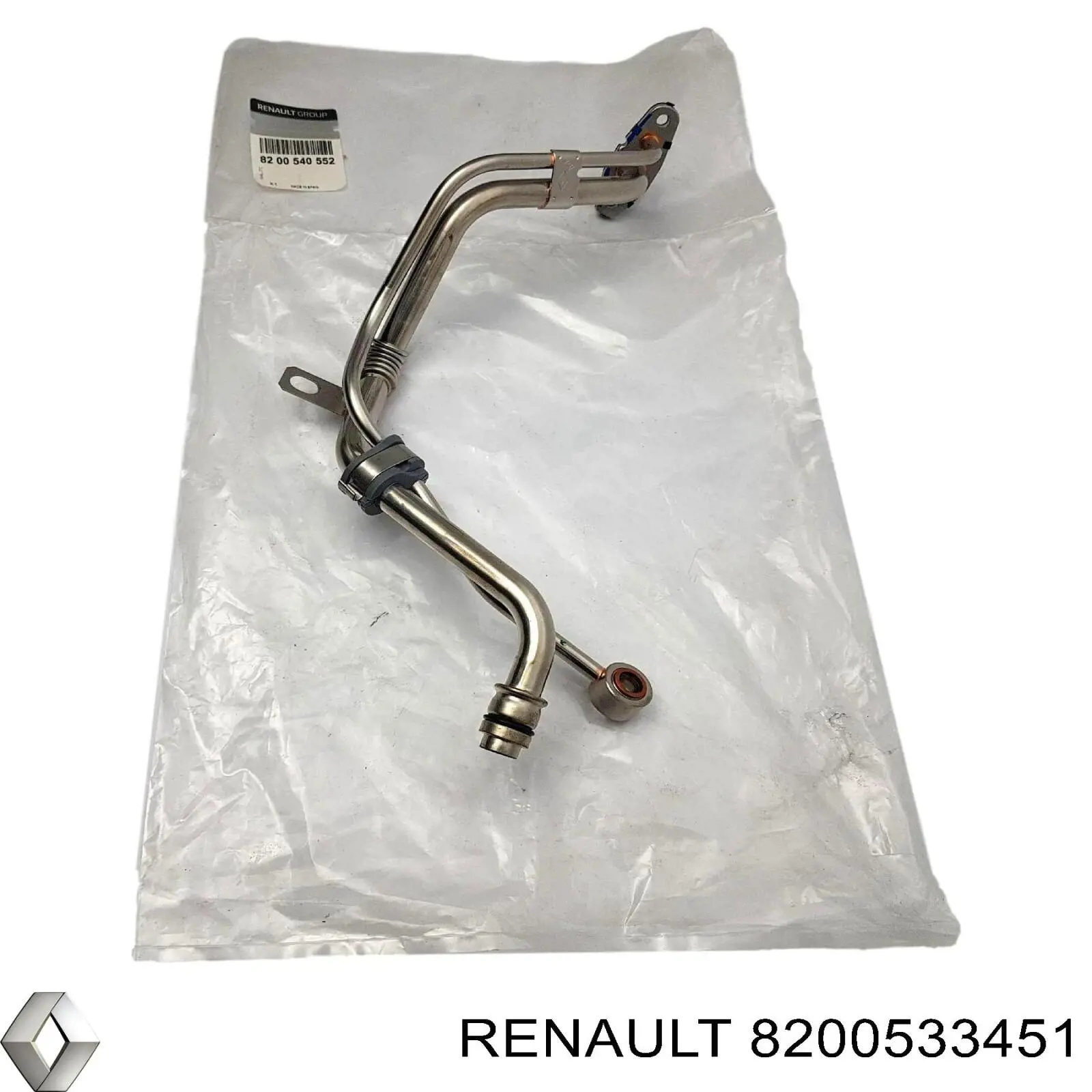 Трубка/шланг подачі масла до турбіни Renault (RVI) 8200533451 ціна, від 100.90 USD