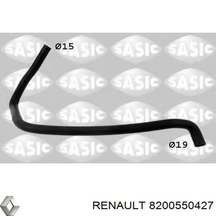 8200550427 Renault (RVI) шланг/патрубок радіатора охолодження, нижній