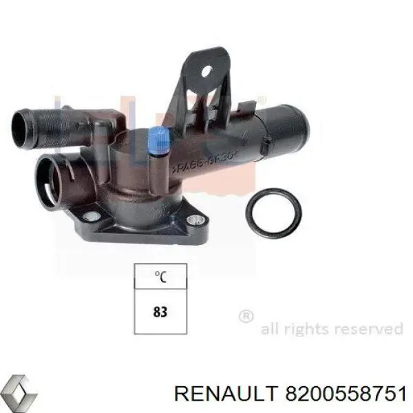 8200558751 Renault (RVI) термостат