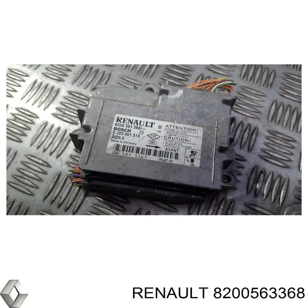 Модуль-процесор керування подушки безпеки Renault (RVI) 8200563368 ціна, від 21.14 USD