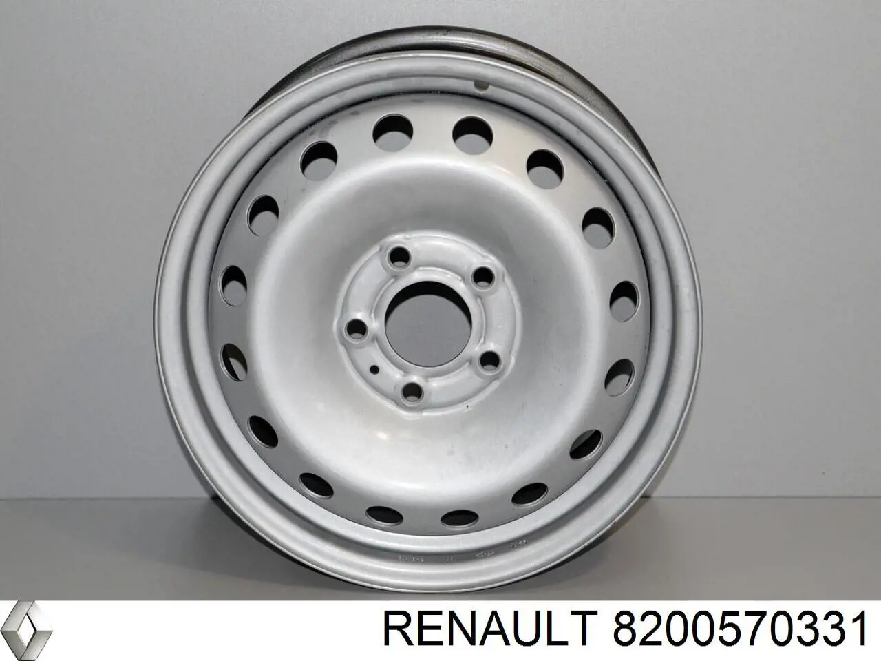 8200570331 Renault (RVI) диск колісний стальний (штампований)
