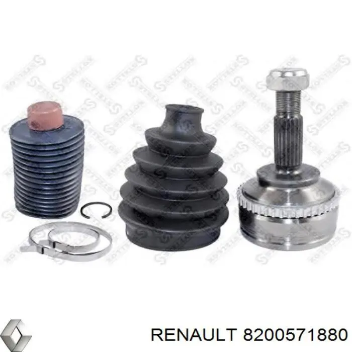 Піввісь передня, права Renault (RVI) 8200571880 ціна, від 83.09 USD
