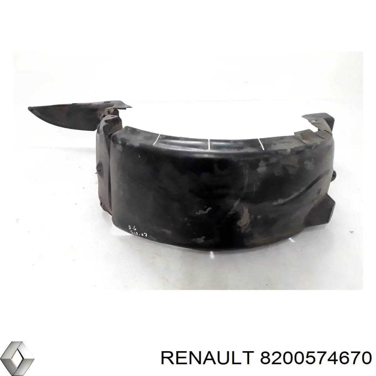 Підкрилок заднього крила, правий 8200574670 Renault (RVI)