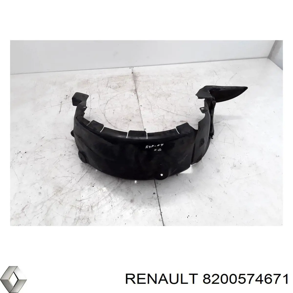 Підкрилок заднього крила, лівий Renault (RVI) 8200574671 ціна, від 11.40 USD