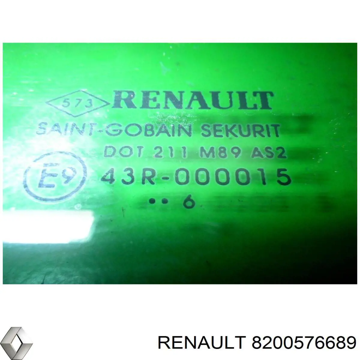 8200576689 Renault (RVI) Скло кутове дверей задніх