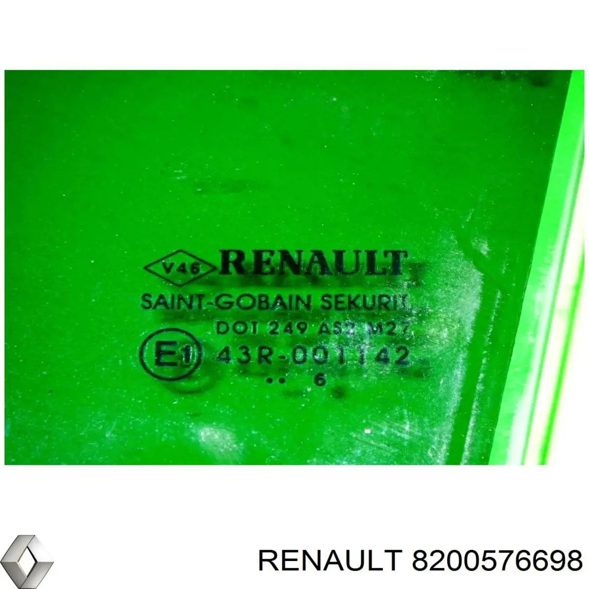 8200576698 Renault (RVI) скло задньої двері лівої