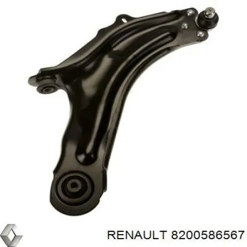 Важіль передньої підвіски нижній, правий 8200586567 Renault (RVI)