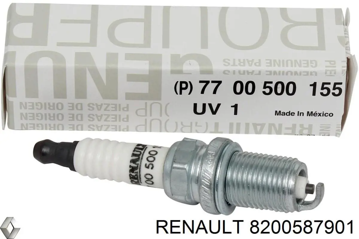 Свічки запалювання 8200587901 Renault (RVI)