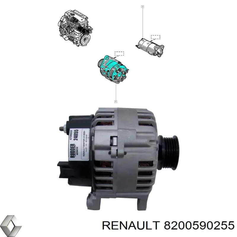 8200590255 Renault (RVI) генератор