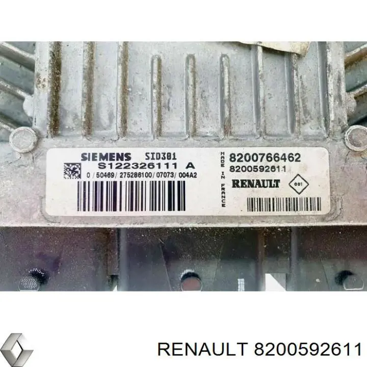 Електронний блок керування двигуном 8200592611 Renault (RVI)