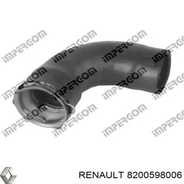 Шланг/патрубок интеркуллера Renault (RVI) 8200598006 ціна, від 16.44 USD