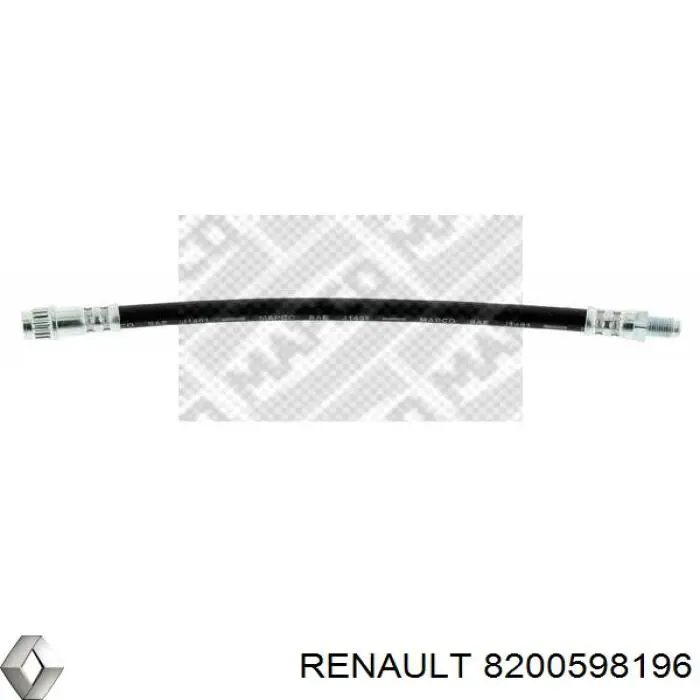 8200598196 Renault (RVI) Гнучка гальмівна трубка передня