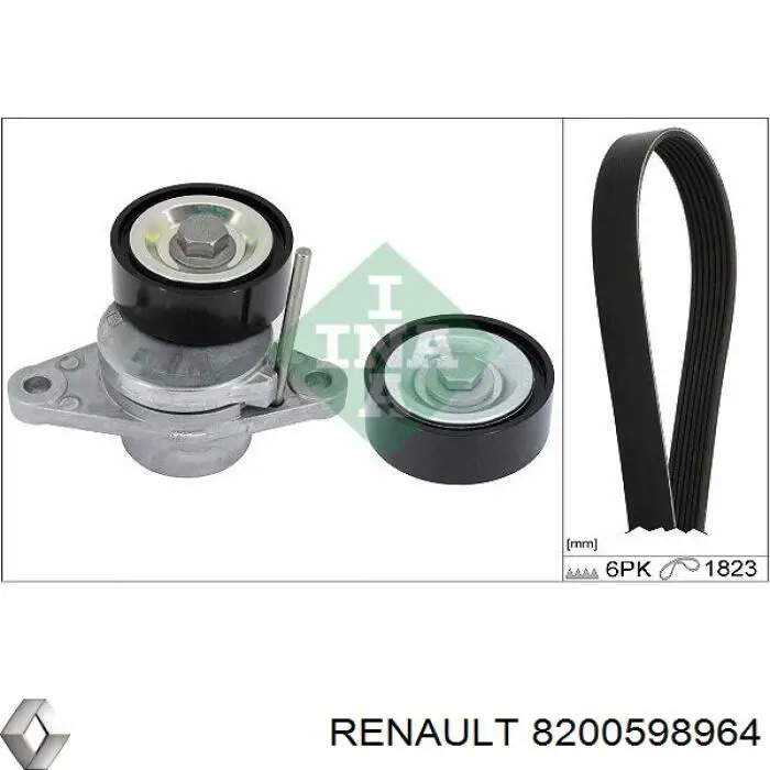 8200598964 Renault (RVI) ремінь приводний, агрегатів