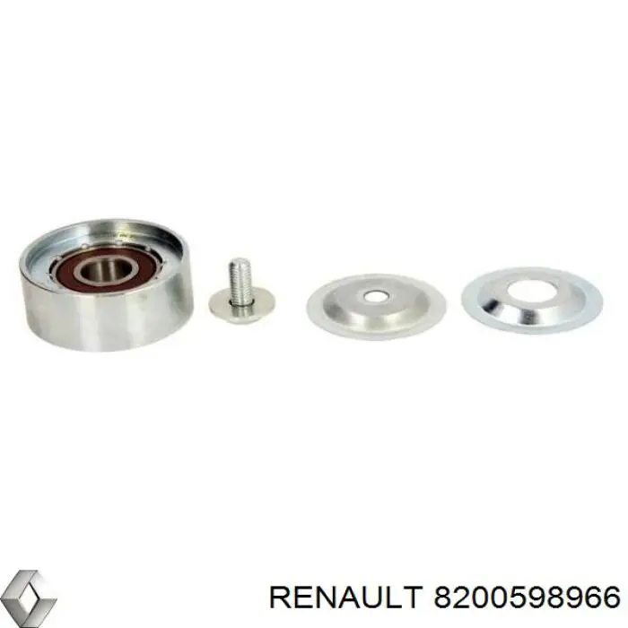 Ролик приводного ременя, паразитний Renault (RVI) 8200598966 ціна, від 15.15 USD