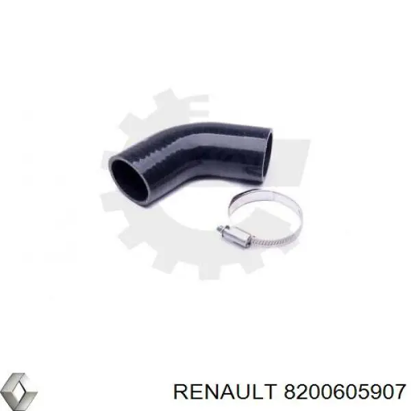 Патрубок повітряний, вихід з турбіни (наддув) Renault (RVI) 8200605907 ціна, від 28.39 USD