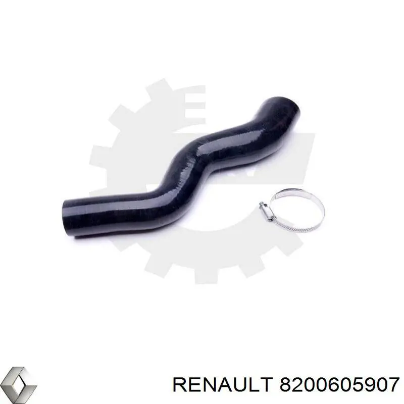 Патрубок повітряний, вихід з турбіни (наддув) Renault (RVI) 8200605907