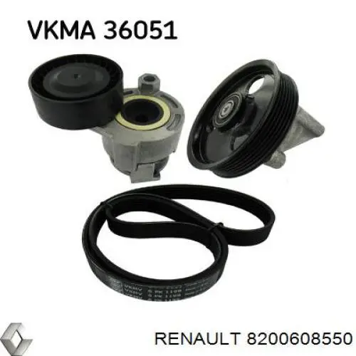 Натягувач приводного ременя Renault (RVI) 8200608550 ціна, від 14.09 USD