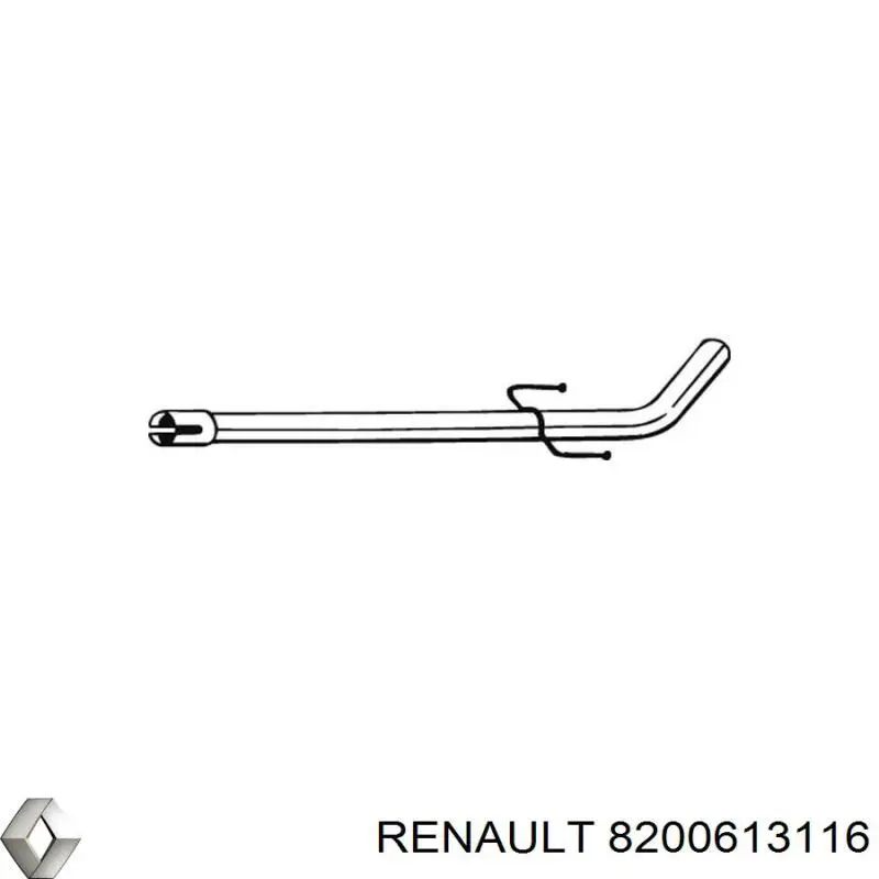 Глушник, центральна частина Renault Kangoo 2 (KW01) (Рено Канго)