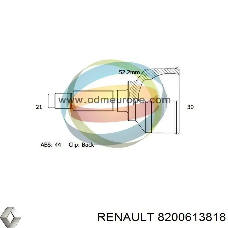 Купити 8200613818 Renault (RVI) Піввісь права